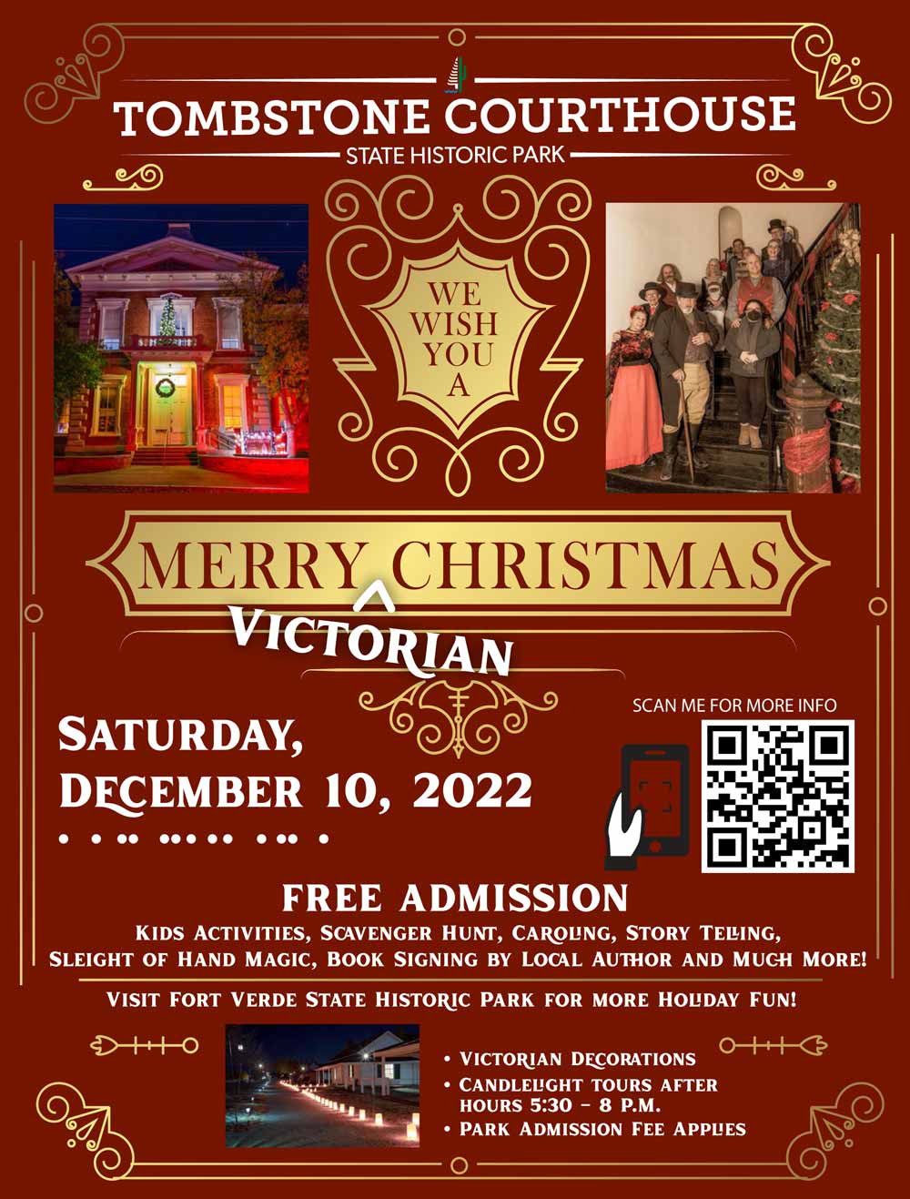 Tombstone Courthouse Merry Victorian Christmas ⋆ Discover Tombstone Arizona